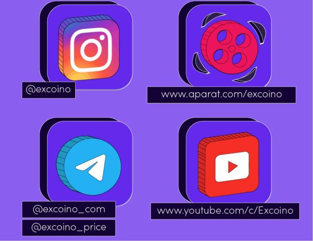 آدرس شبکه‌های اجتماعی اکسکوینو