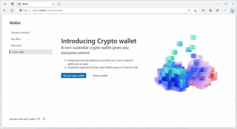 Edge، به کیف پول رمزارزی مجهز میشود Edge، به کیف پول رمزارزی مجهز میشود