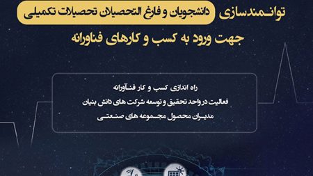دانشجویان و فارغالتحصیلان برای ورود به زیستبوم دانشبنیانی کشور توانمند میشوند دانشجویان و فارغالتحصیلان برای ورود به زیستبوم دانشبنیانی کشور توانمند میشوند
