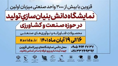 محصولات فناورانه و نوآوریهای صنعتی و کشاورزی نمایش داده میشود محصولات فناورانه و نوآوریهای صنعتی و کشاورزی نمایش داده میشود