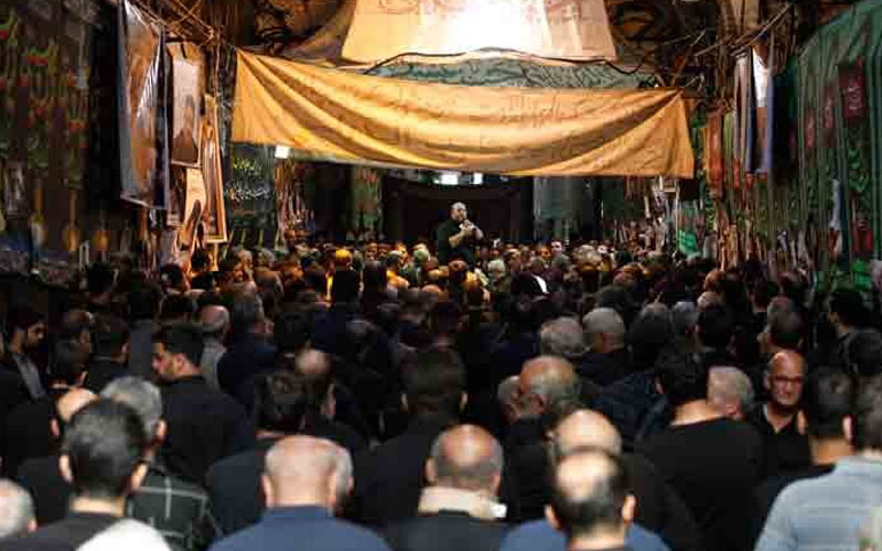 مراسم چهارپایه خوانی در بازار تهران