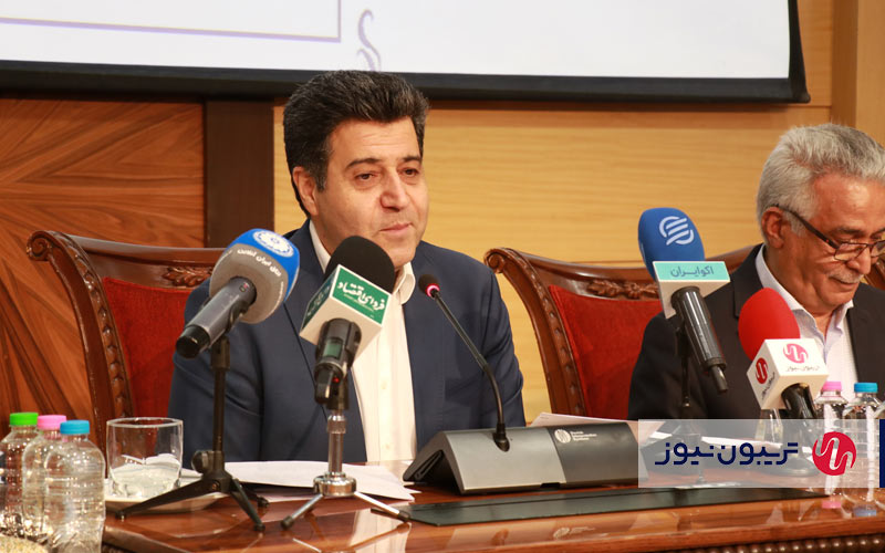 حسین سلاح‌ورزی، رئیس اتاق بازرگانی ایران در دومین نشست هیئت نمایندگان اتاق بازرگانی ایران