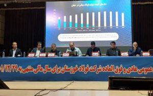 مجمع عمومی عادی سالیانه فولاد خوزستان با تقسیم سود هفتاد و دو درصدی برگزار شد مجمع عمومی عادی سالیانه فولاد خوزستان با تقسیم سود هفتاد و دو درصدی برگزار شد
