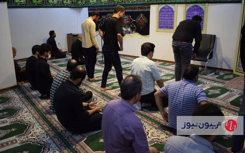 مراسم عزاداری در ایستگاه نواوری شریف