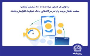 سقف انتقال وجه پایا در درگاههای اینترنتبانک تجارت افزایش یافت سقف انتقال وجه پایا در درگاههای اینترنتبانک تجارت افزایش یافت