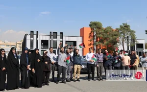 تجمع اعتراضی پرسنل ایستگاه نوآوری شریف در حمایت از مردم مظلوم غزه برگزار شد تجمع اعتراضی پرسنل ایستگاه نوآوری شریف در حمایت از مردم مظلوم غزه برگزار شد