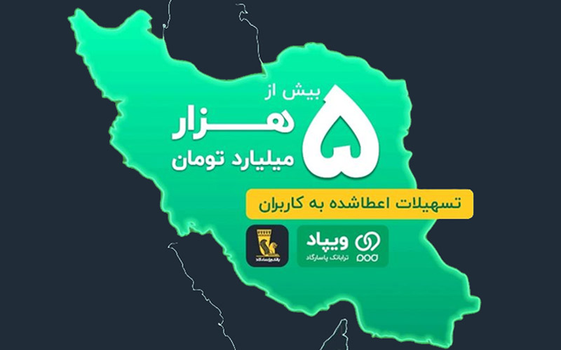 میزان تسهیلات پرداختی ویپاد به ۵ هزار میلیارد تومان رسید میزان تسهیلات پرداختی ویپاد به ۵ هزار میلیارد تومان رسید