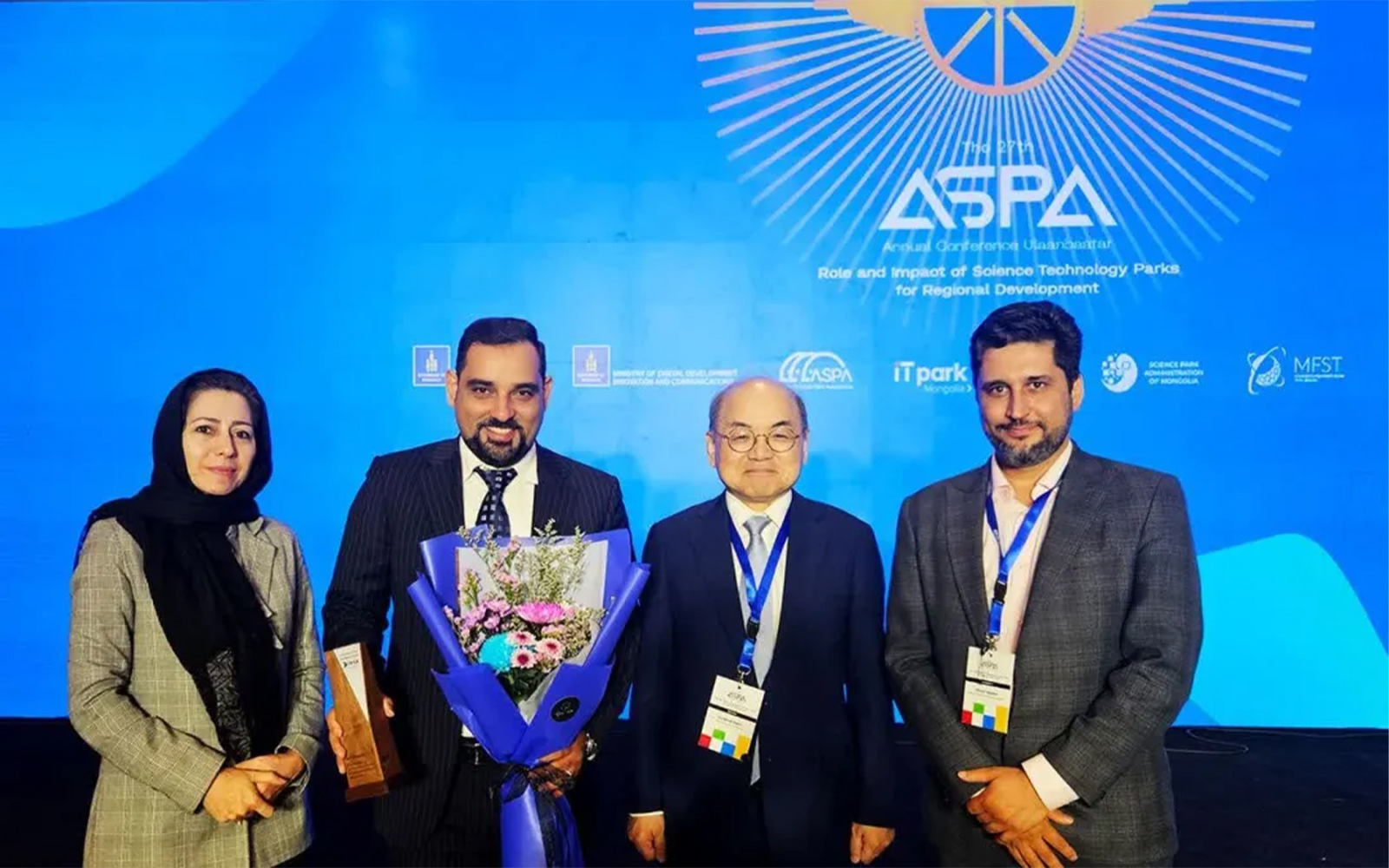 جایزه سال انجمن پارکهای علمی و فناوری آسیا (ASPA) به یک شرکت دانشبنیان رسید جایزه سال انجمن پارکهای علمی و فناوری آسیا (ASPA) به یک شرکت دانشبنیان رسید